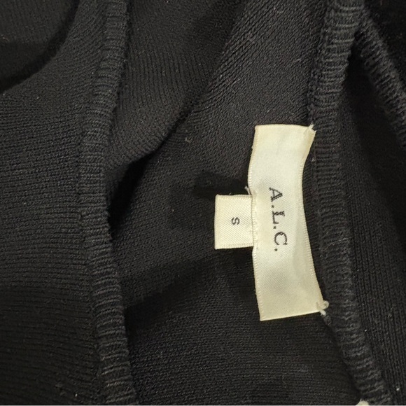 ALC BLACK RIB RACER MAXI DRESS - Picture 5 of 8